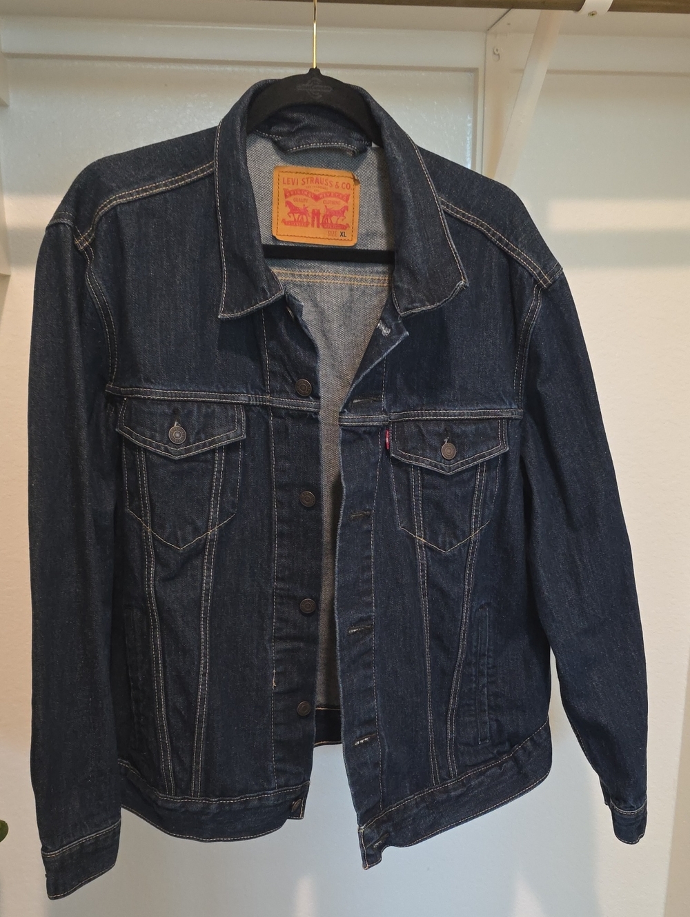 Levi's Indigo Denim Trucker Jacket - Men's Dark Blue